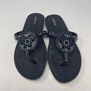 Torrid Black Eva Outsole Medallion Slides NWOT Size 12WW